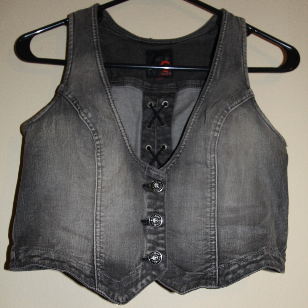 G by Guess Blue Jean Vest